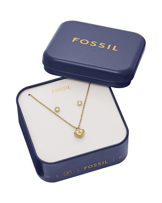 Fossil White Schmuckset