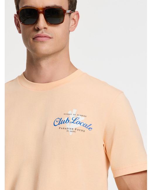Shiwi T-Shirt Liam Paradise in Natural für Herren