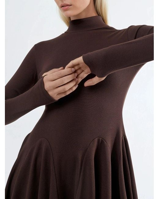 Busem Brown Mini Kleid