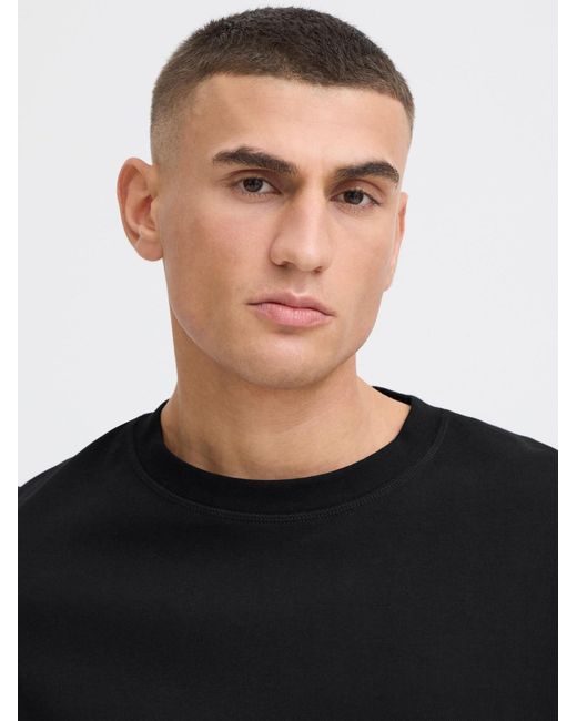 Solid T-Shirt Danton in Black für Herren