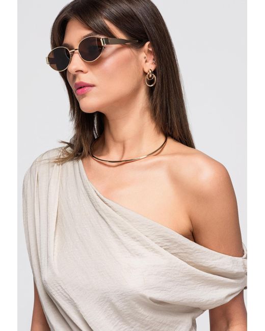 Ombre Natural Bluse