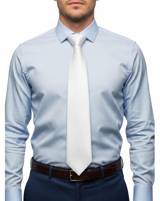 Suitable Krawatte in White für Herren