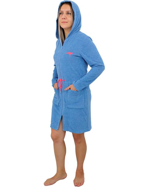 Kangaroos Blue Morgenmantel