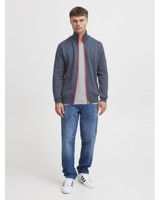 Solid Sweatjacke Benntrack in Blue für Herren
