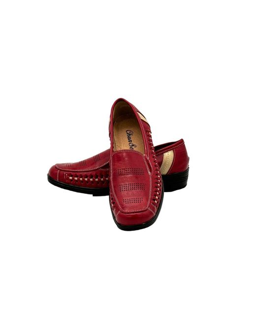 Nowaland Red Slipper Woven Comfort Slip-Ons
