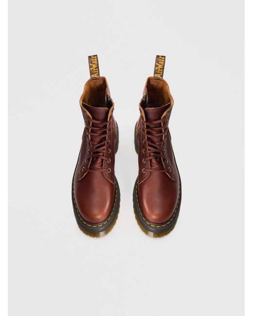 Dr. Martens Brown Schnürstiefelette Jadon