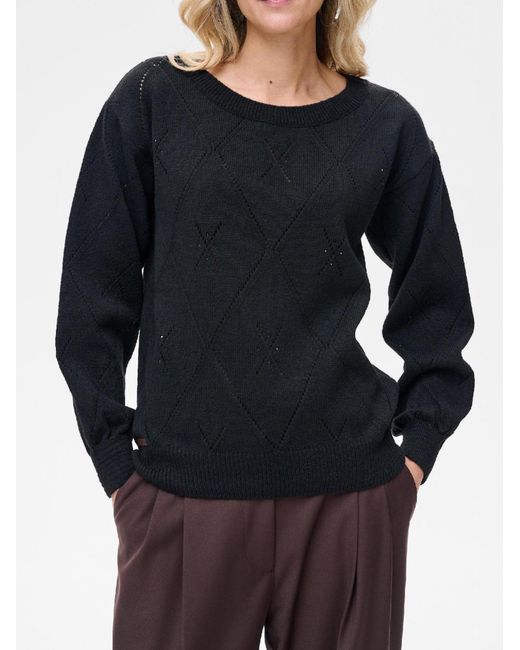 Blue Shadow Black Pullover