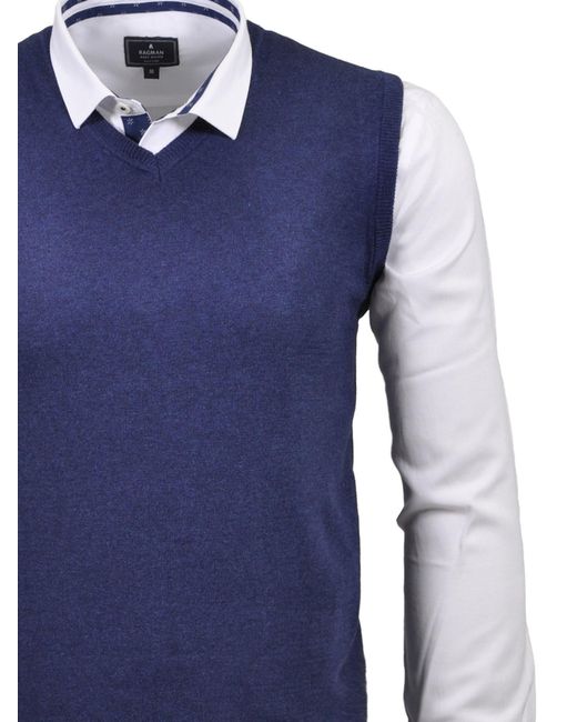 RAGMAN Pullover in Blue für Herren