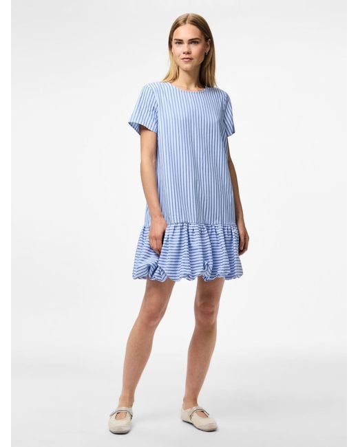 Pieces Blue Kleid Pcjill
