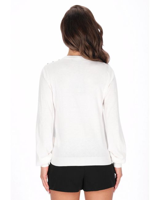 faina White Pullover