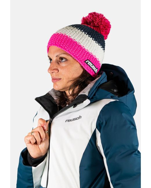 Reusch Bommelmütze Enzo in Pink für Herren