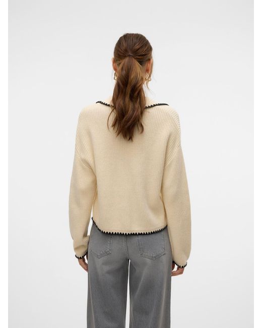 Vero Moda Natural Strickjacke 'Vmpomelo'
