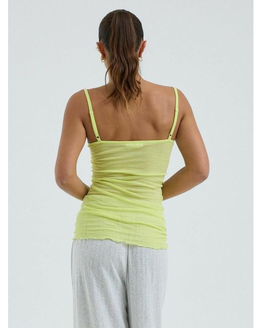 Seamless Basic Green Top Cotton