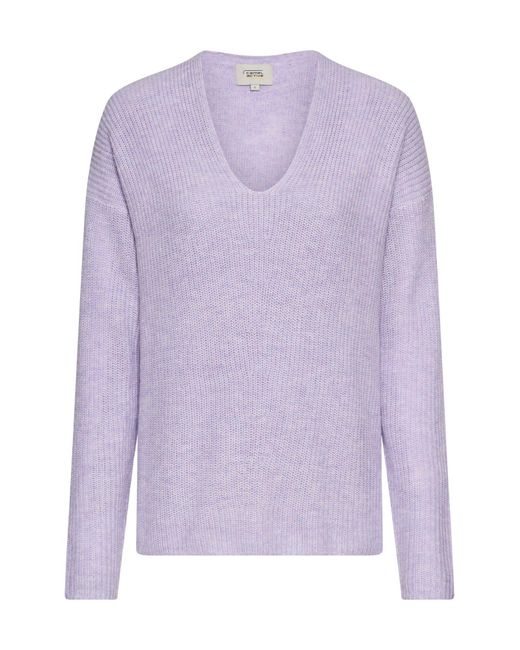 Camel Active Purple Strickpullover Mit V-Ausschnitt