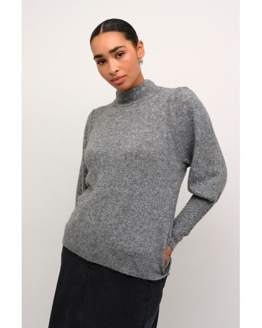 Kaffe Gray Pullover Ka Amelia