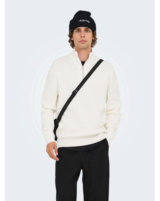 Only & Sons Pullover Onsphil in White für Herren