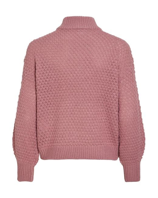 Vila Pink Pullover Viliomy