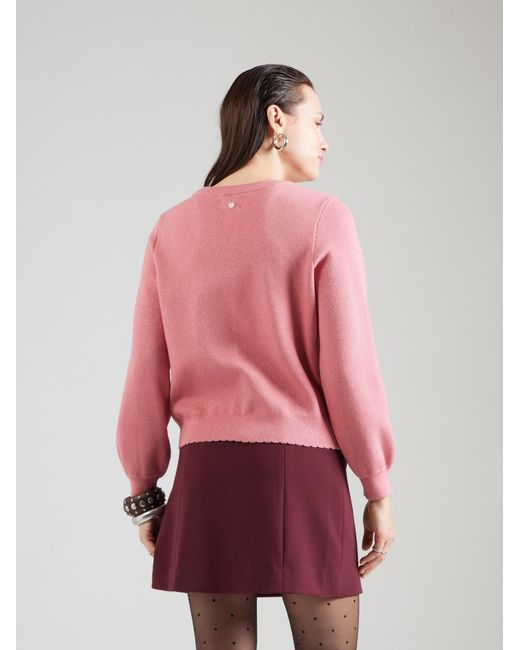 Numph Pink Pullover Bir Solid