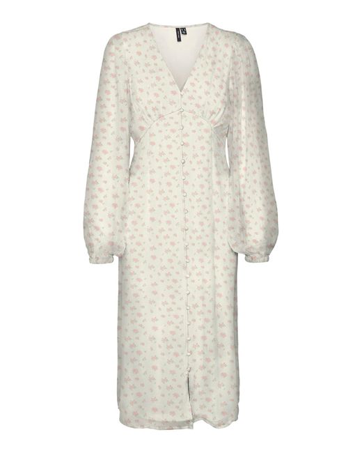 Vero Moda White Kleid 'Vmsmilla'