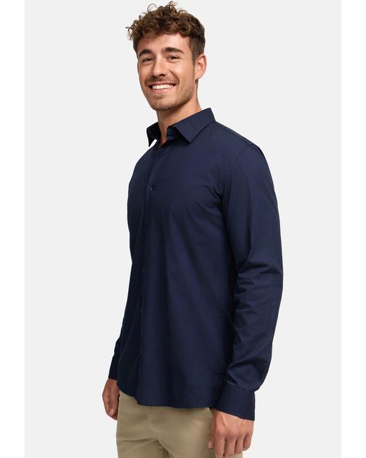 INDICODE Hemd Kamby in Blue für Herren
