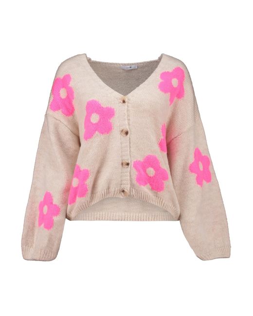 Hailys Pink Strickjacke