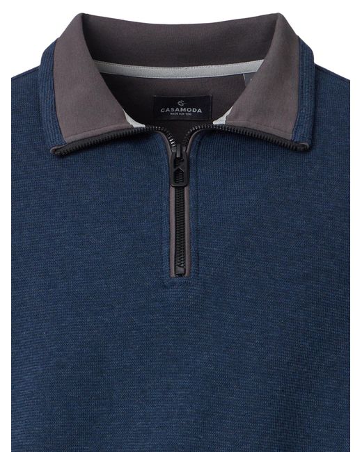 CASA MODA Sweatshirt Basic in Blue für Herren