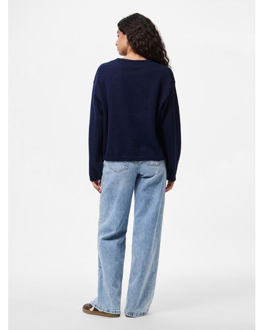 Pieces Blue Pullover Pcida