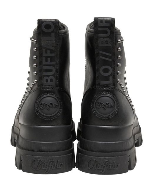 Buffalo Black Schnürstiefelette Aspha