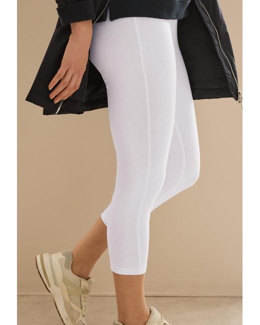Cecil White Basic Leggings