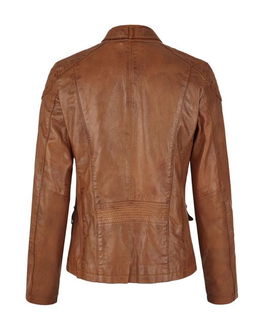 7eleven Brown Lederjacke Semila