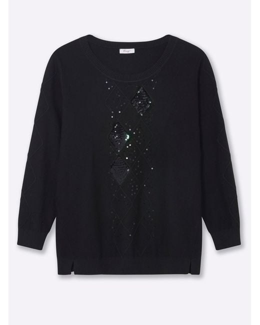 Sheego Black Pullover