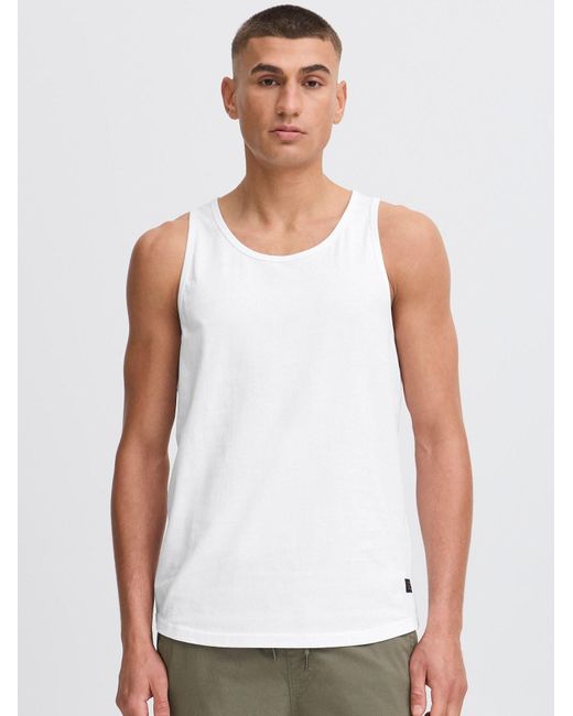 Solid Rundhalsshirt Sdjulisto in White für Herren