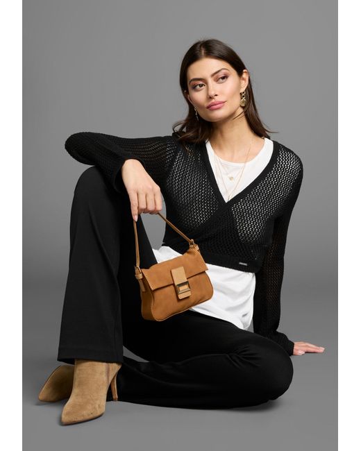 Laura Scott Black Strickjacke