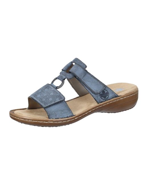 Rieker Blue Pantolette Basic