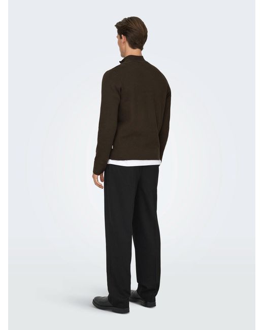 Only & Sons Pullover Onscooper in Brown für Herren
