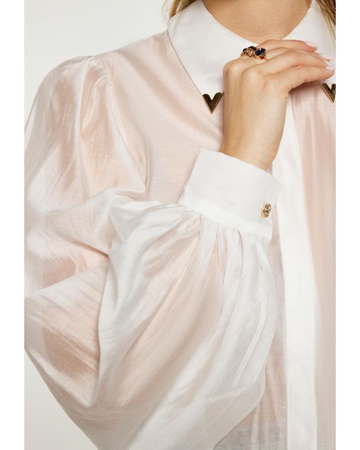 faina White Bluse