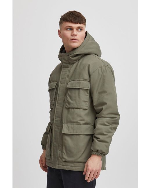 Solid Winterjacke Gaben Utility in Green für Herren