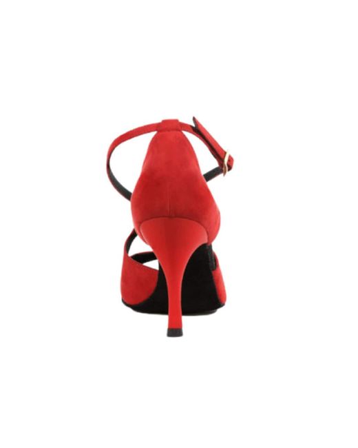 Dancing Queen Red Pumps Grace Harmony Wildleder Tanzschuhe Damen Mit Absatz