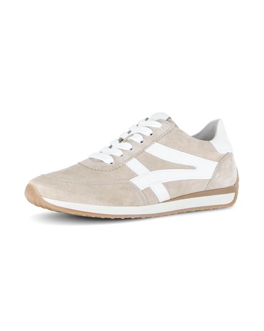 Gabor Black Davos Keilsneaker, Freizeitschuh, Komfortschuh, Schnürschuh mit Kontrastbesatz, H-Weite