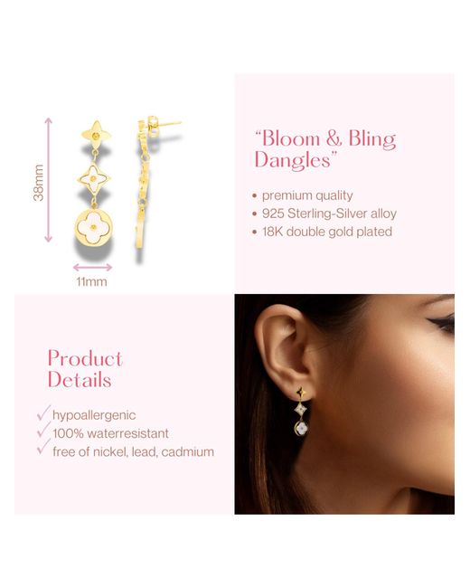 ARS-ARGENTI Metallic Ohrringe Bloom & Bling Dangles