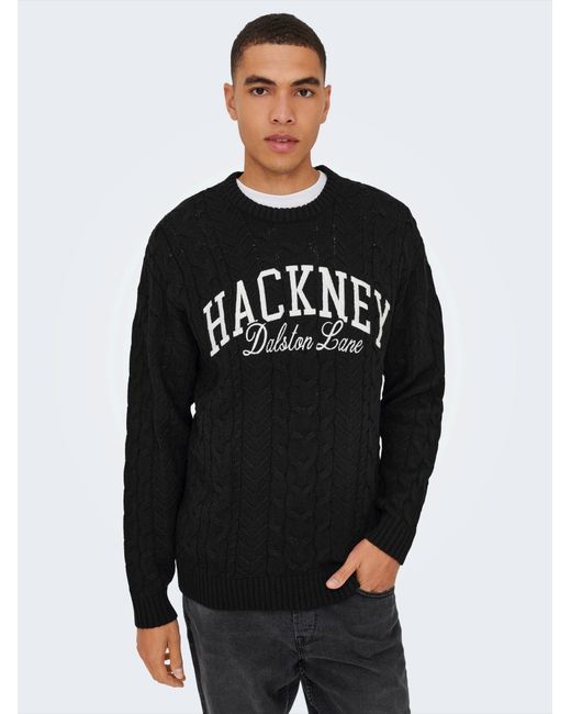 Only & Sons Pullover Onsmack in Black für Herren