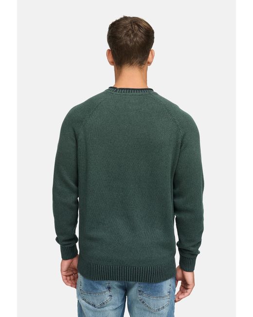 INDICODE Pullover Massum in Green für Herren