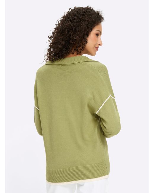 heine Green Pullover