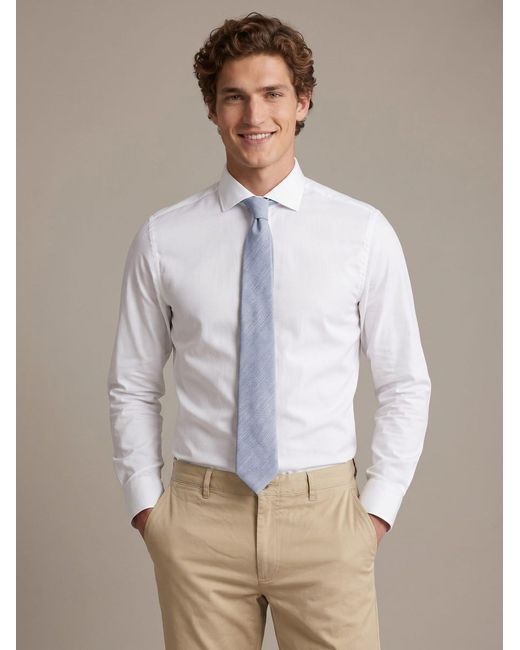 Suitable Krawatte in White für Herren