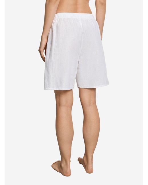 Hanro White Pyjamashorts Essentials