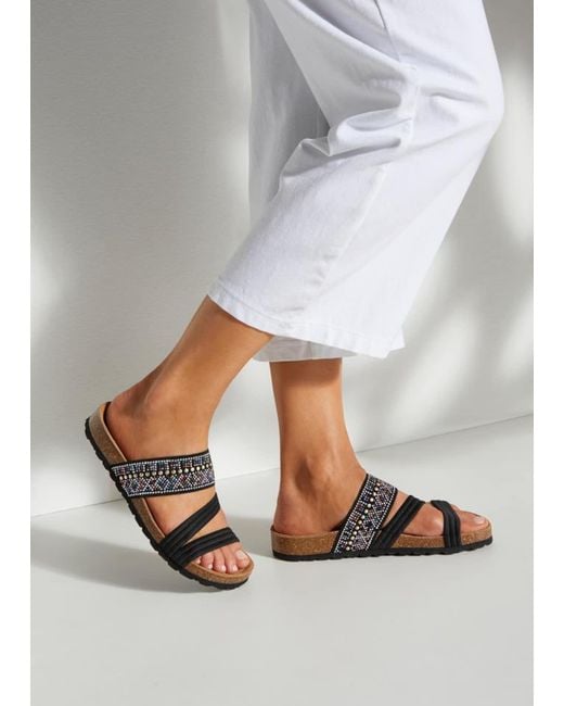 Lascana Black Pantolette