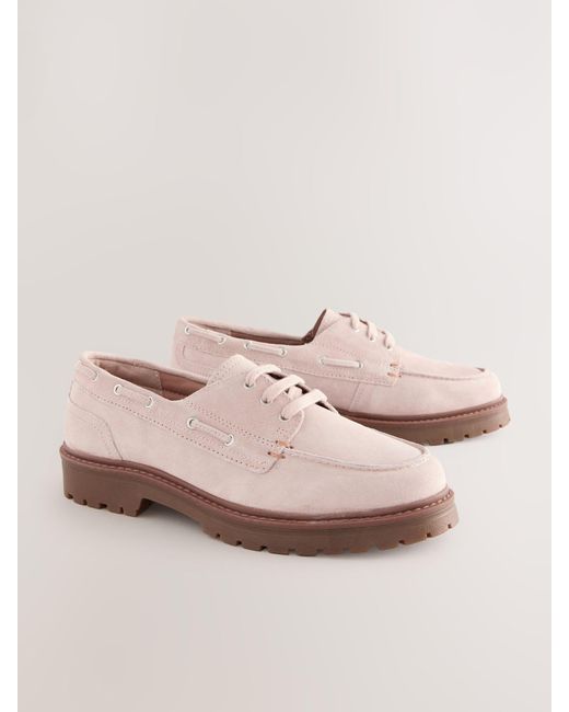 Next Pink Boots-Schnürschuhe