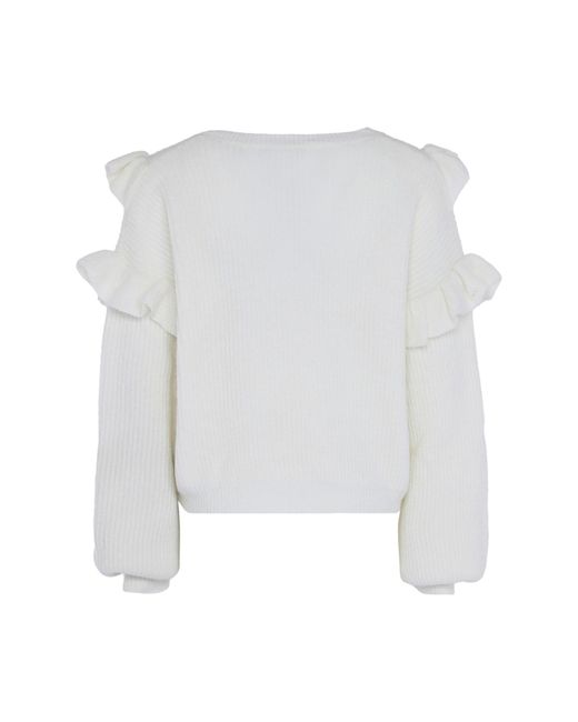 Aleva White Pullover