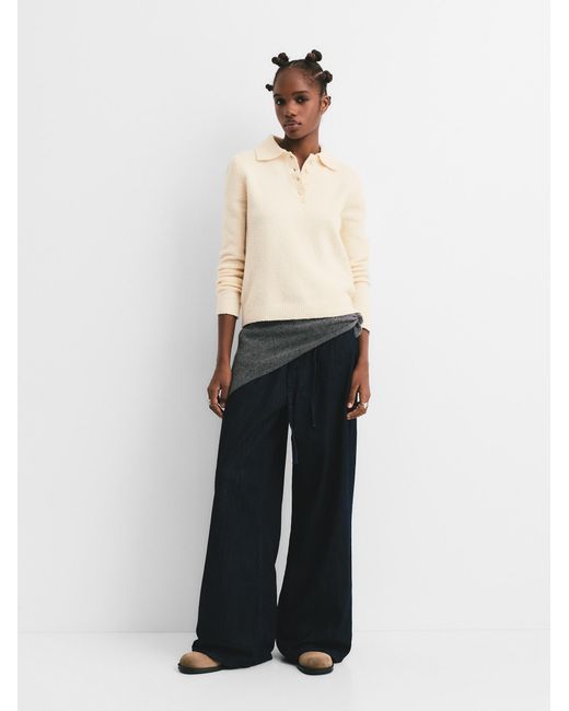 Pull&Bear White Pullover