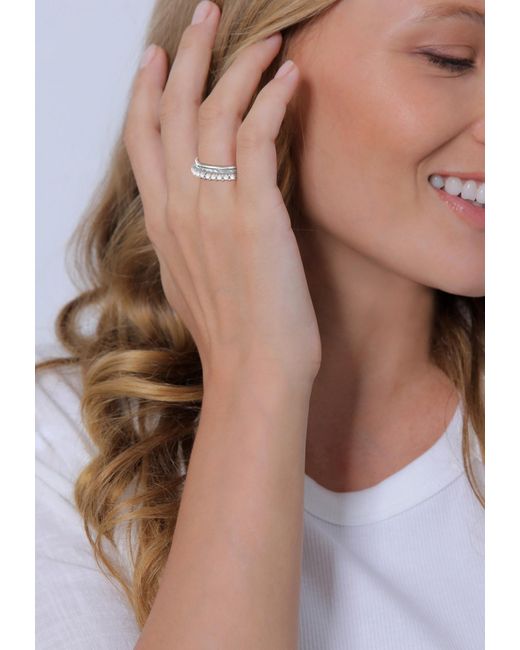 Elli Jewelry White Ring